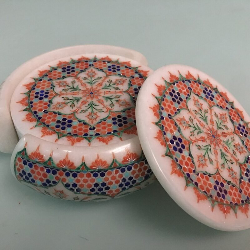Marble Coaster Set (4-Piece)