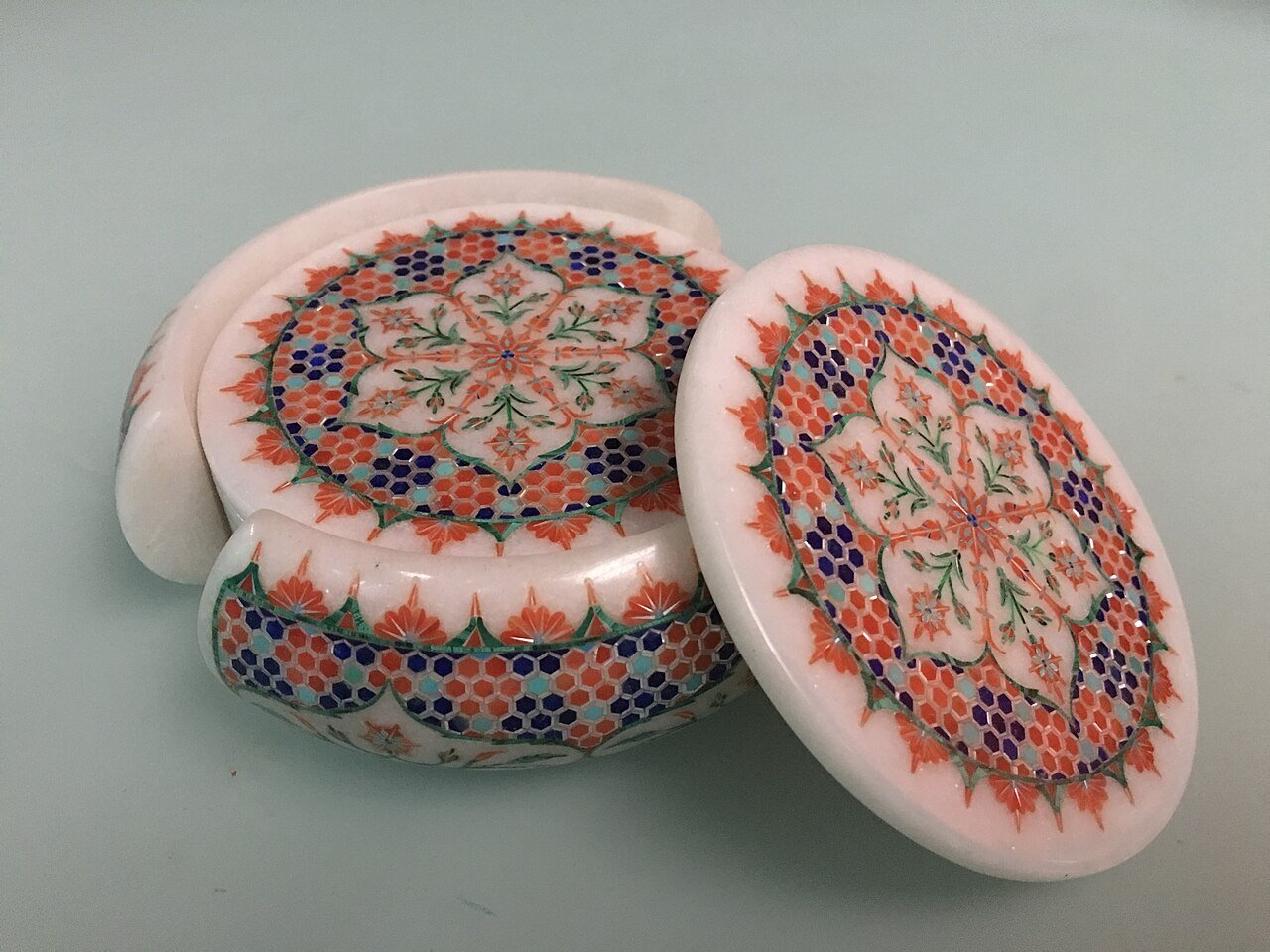 Marble Coaster Set (4-Piece)